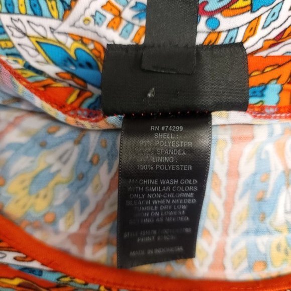 EN Focus Studio Women's Multicolor Sleeveless Pullover Knee Length Dress Size 14 - Picture 5 of 5